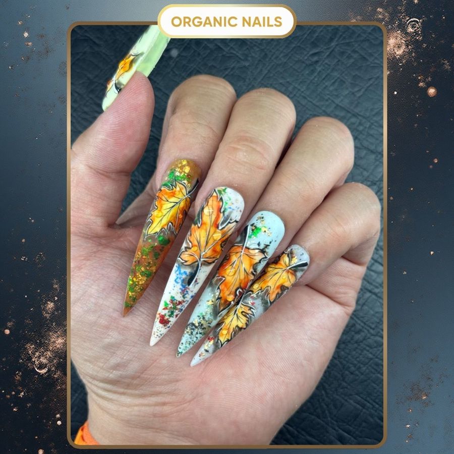 halloween nails at Organic Nails El Paso